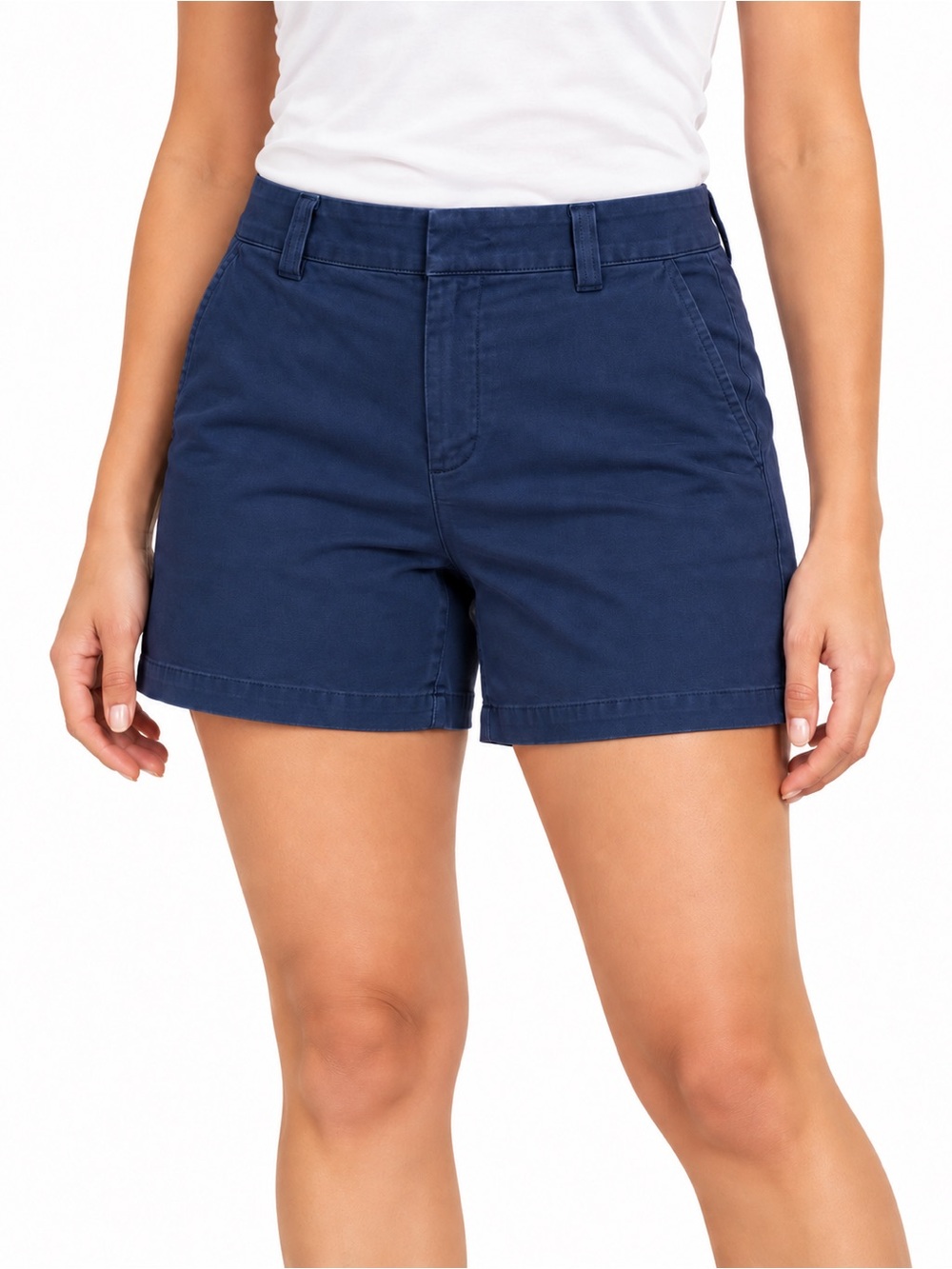 J Crew Size 8 Women’s Navy Casual Chino Shorts
